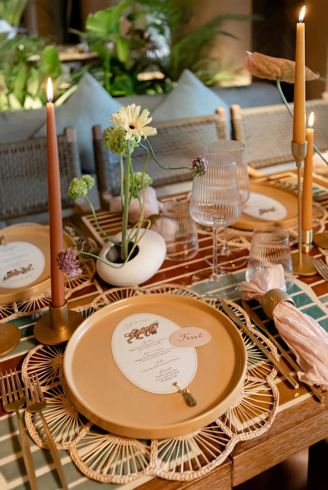 An Earthly Welcome at Sana Restaurant, Dubai — welcome dinner by Zahra Studio